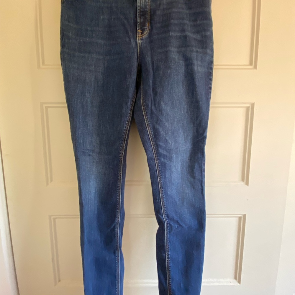 Old Navy Women's Dark Blue Skinny Jeans-long length